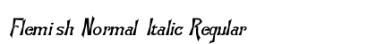 Flemish-Normal-Italic Regular font free download