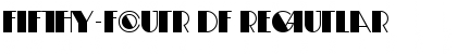 Download Fifty-Four DF Font