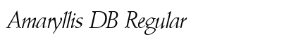 Amaryllis DB Regular font free download
