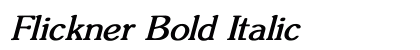 Flickner Bold Italic Preview