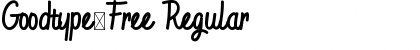 Goodtype-Free Regular Font