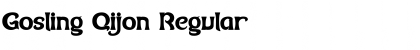 Gosling Qijon Regular Font