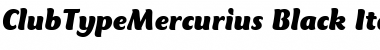 ClubTypeMercurius-Black Font