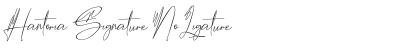 Hantoria Signature Font