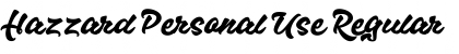 Download Hazzard Personal Use Font