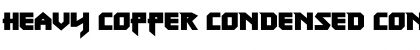 Heavy Copper Condensed Condensed Font