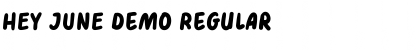 HEY JUNE Demo Regular Font