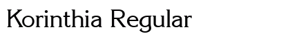Korinthia Regular font free download