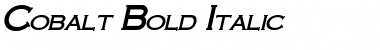 Cobalt Bold Italic Font