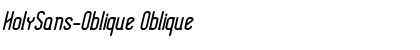 HolySans-Oblique Font