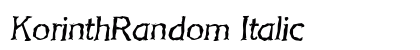 KorinthRandom Italic