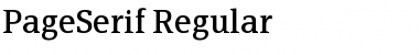 Download PageSerif-Regular Font