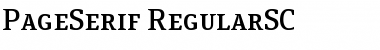 Download PageSerif-RegularSC Font
