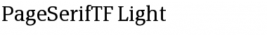 Download PageSerifTF-Light Font