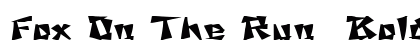 Fox On The Run 1 Bold Font Preview