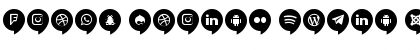 Icons Social Media 14 Font