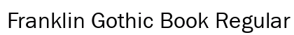 Franklin Gothic Book Regular Preview