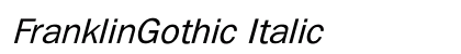 FranklinGothic Italic Preview