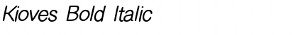 Kioves Bold Italic Font