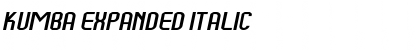 Kumba Expanded Italic Font