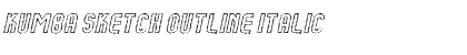 Kumba Sketch Outline Italic Font
