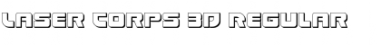 Laser Corps 3D Regular Font
