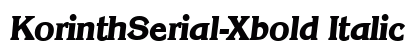KorinthSerial-Xbold Italic