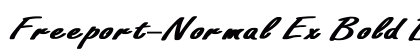 Freeport-Normal Ex Bold Bold font free download