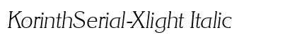 KorinthSerial-Xlight Italic Preview