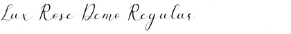 Lux Rose Demo Regular Font