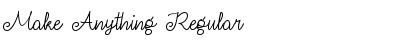 Make Anything Regular Font