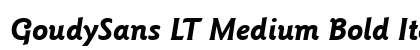 GoudySans LT Medium Bold Italic font free download