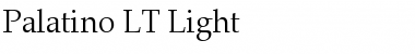 Palatino LT Light Regular