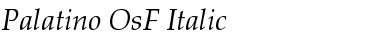 Palatino Osf Italic Font