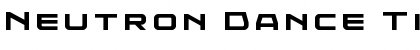 Neutron Dance Title Regular Font