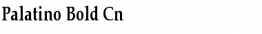 Palatino-Bold Cn Regular Font