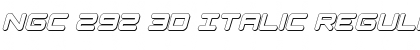 Download NGC 292 3D Italic Font