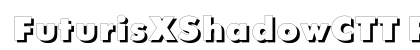 FuturisXShadowCTT Regular Font Preview