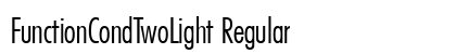 FunctionCondTwoLight Regular font free download