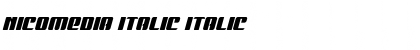 Nicomedia Italic Font