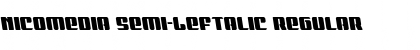 Nicomedia Semi-Leftalic Regular Font