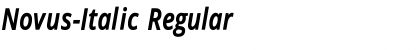 Download Novus-Italic Font
