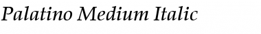 Palatino-Medium MediumItalic Font