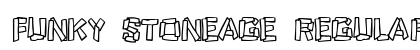 Funky Stoneage Regular Font Preview