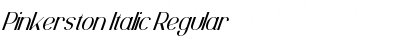 Pinkerston Italic Regular Font