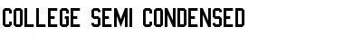 College Semi-condensed Regular Font