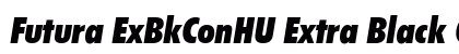 Futura ExBkConHU Extra Black Condensed Italic preview