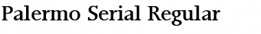 Palermo-Serial Regular Font