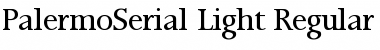 PalermoSerial-Light Regular Font