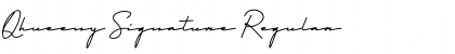 Qhueeny Signature Regular Font